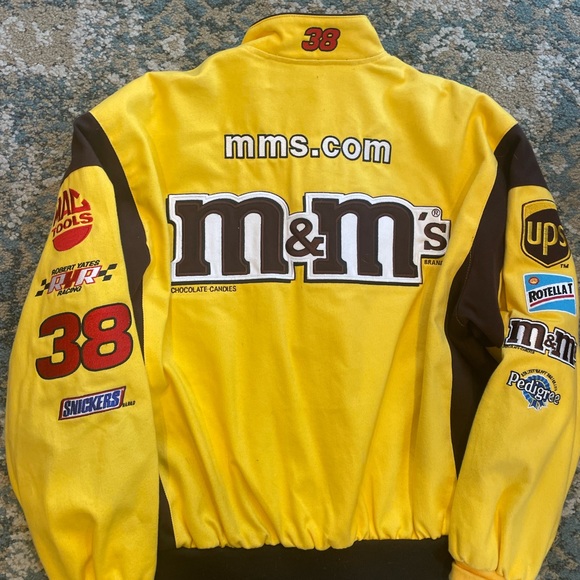 Vintage jeff hamilton nascar jacket yellow xl - Picture 11 of 13
